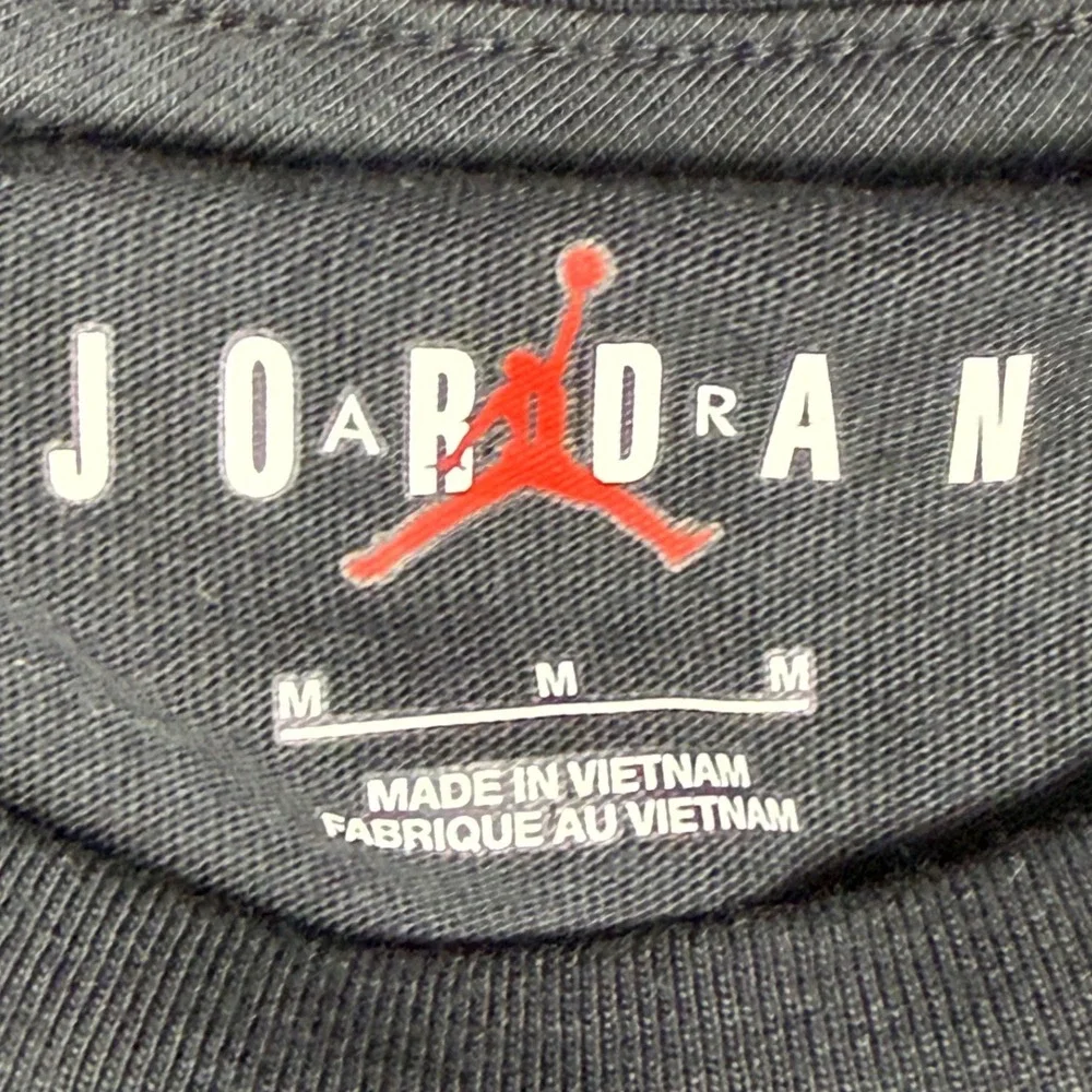 Jordan Mens Jumpman Embroidered T-Shirt Black DC7485-010 Medium NWT